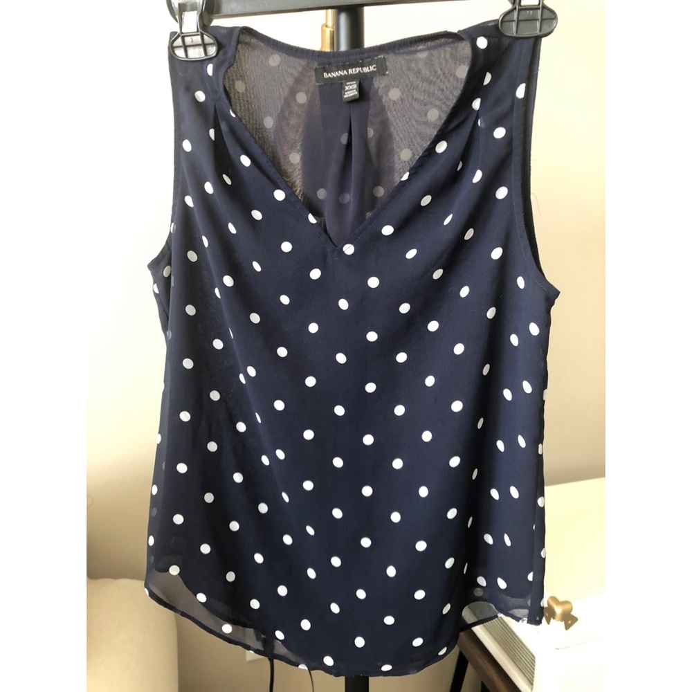 Banana Republic polka dot blouse